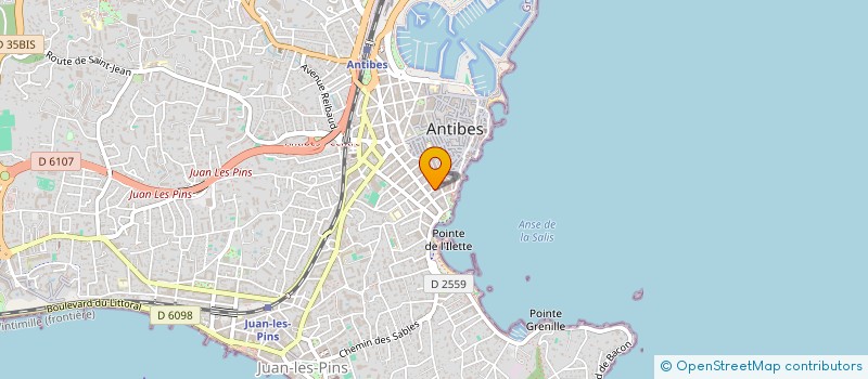 localisation de l'entreprise LES RIRES DU COEUR  ANTIBES