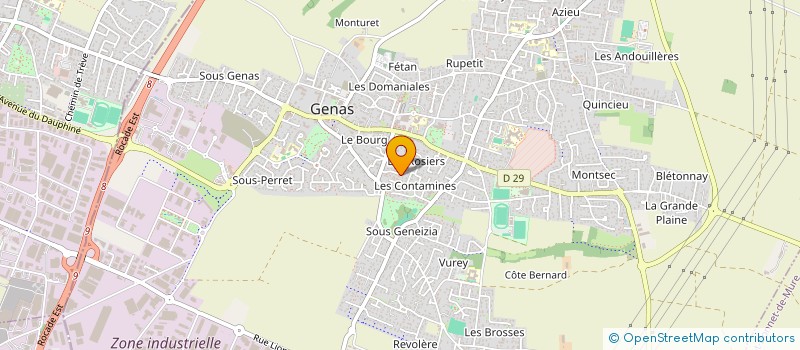 localisation de l'entreprise LES RITZ  GENAS