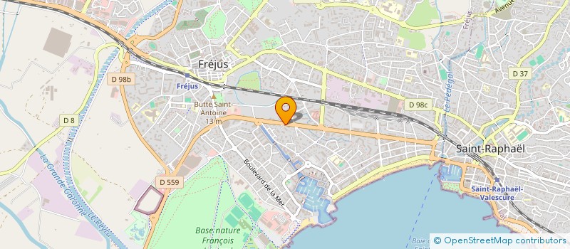 localisation de l'entreprise LES RIVAGES à FREJUS