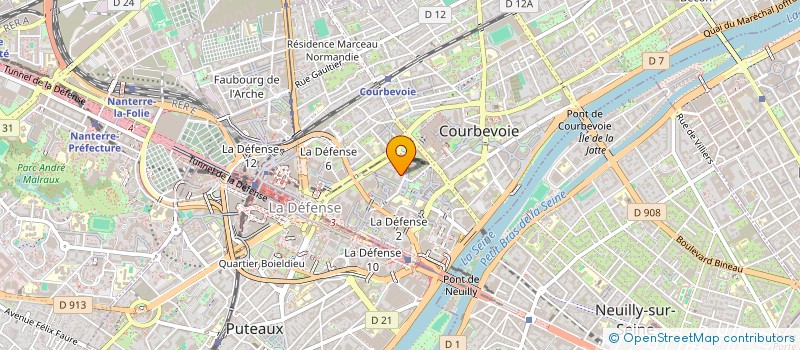 localisation de l'entreprise LES RIVAGES à COURBEVOIE