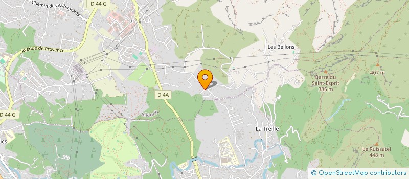 localisation de l'entreprise LES RIVAGES DE LINES  ALLAUCH