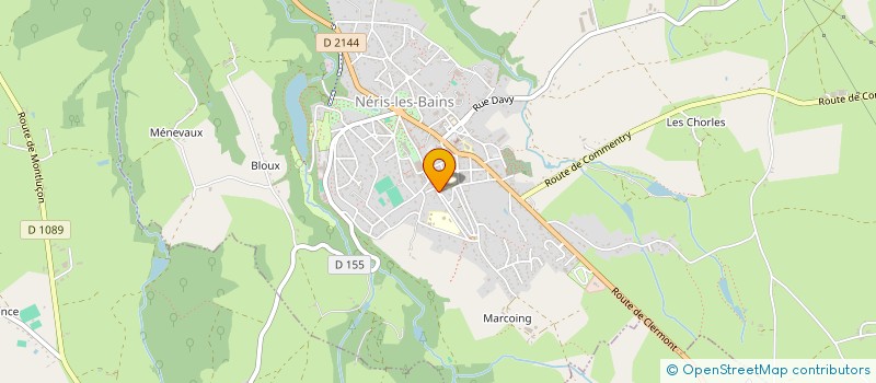 localisation de l'entreprise LES RIVALLES  NERIS-LES-BAINS