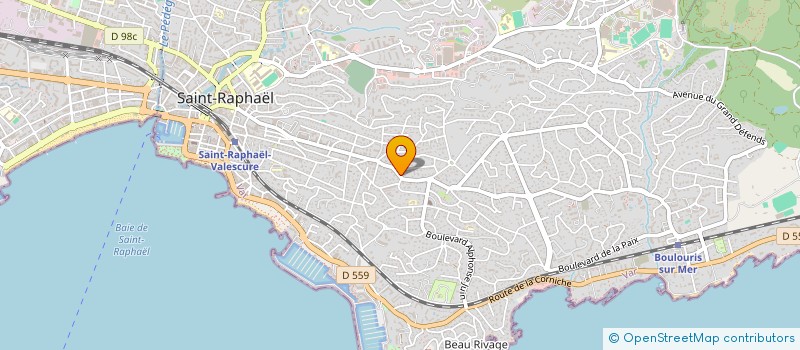 localisation de l'entreprise LES RIVALLES à SAINT-RAPHAEL