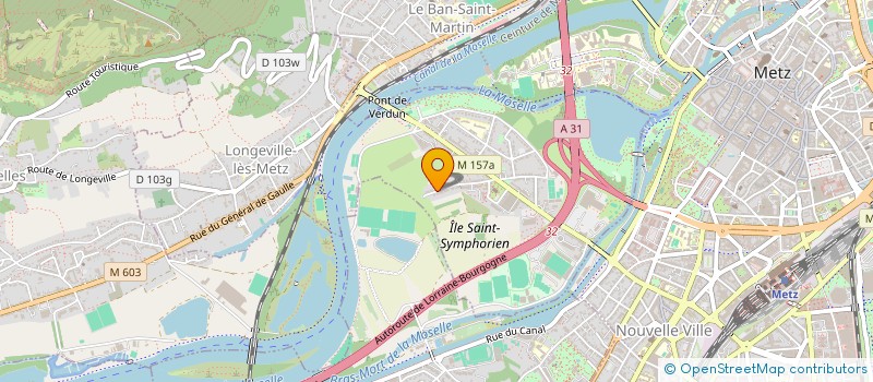 localisation de l'entreprise LES RIVERAINS DE L ILE SAINT SYMPHORIEN à LONGEVILLE-LES-METZ