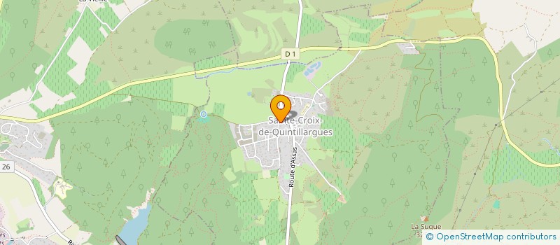 localisation de l'entreprise LES RIVERAINS DE LA BENOVIE A SAINTE-CROIX-DE-QUINTILLARGUES  SAINTE-CROIX-DE-QUINTILLARGUES