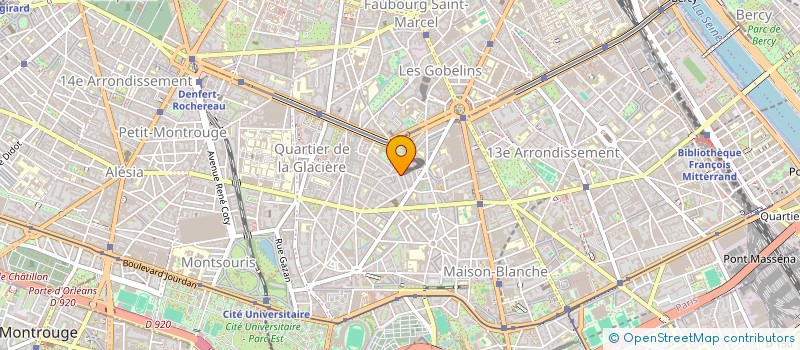 localisation de l'entreprise LES RIVERAINS DE LA BUTTE AUX CAILLES  PARIS