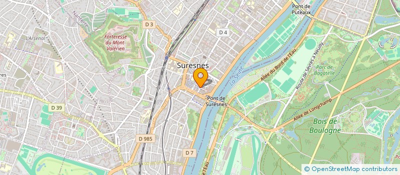 localisation de l'entreprise LES RIVES à SURESNES