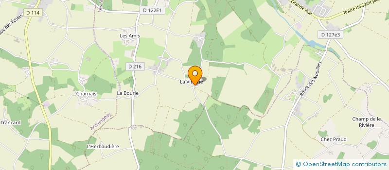 localisation de l'entreprise LES RIVES  LES NOUILLERS