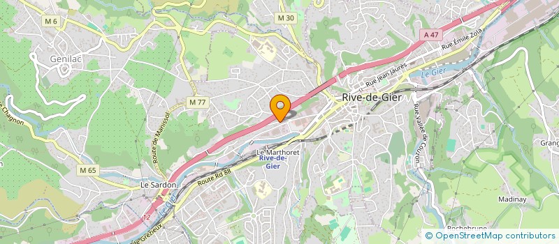 localisation de l'entreprise LES RIVES  DARGOIRE