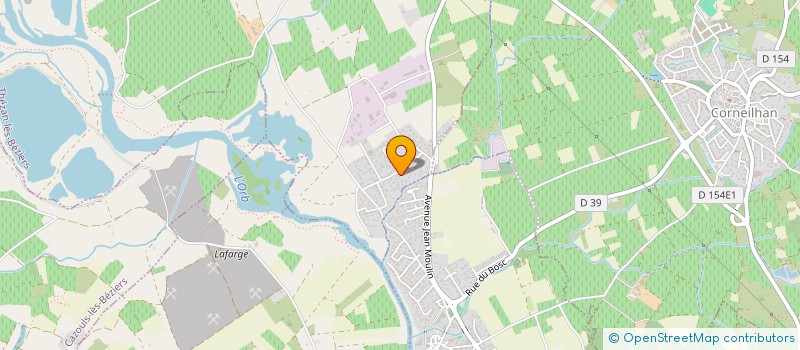 localisation de l'entreprise LES RIVES  THEZAN-LES-BEZIERS