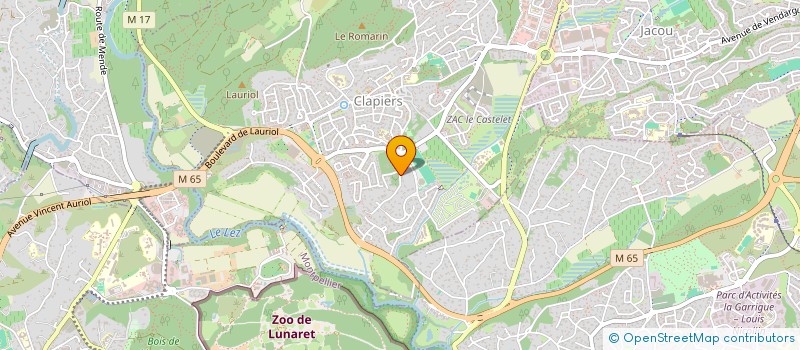 localisation de l'entreprise LES RIVES CASTELLA  CLAPIERS