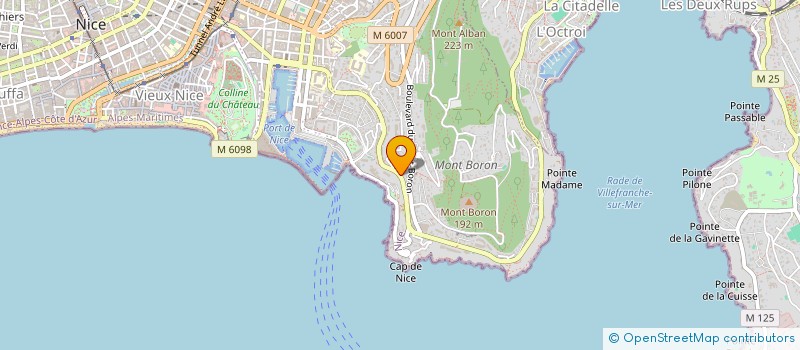 localisation de l'entreprise LES RIVES D'AZUR à NICE
