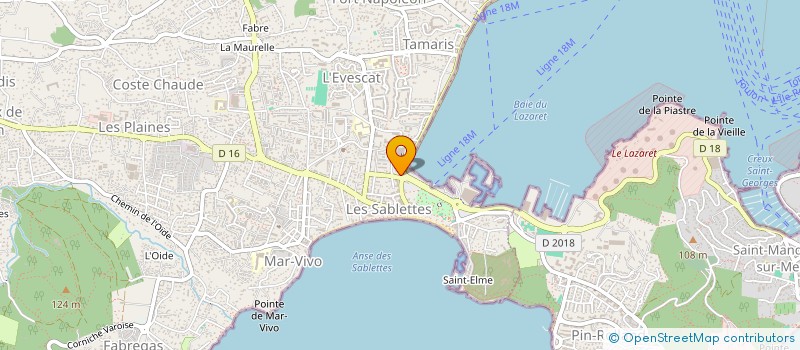 localisation de l'entreprise LES RIVES D 'OR à LA SEYNE-SUR-MER