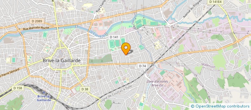 localisation de l'entreprise LES RIVES DE CORREZE  BRIVE-LA-GAILLARDE