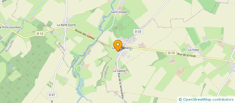 localisation de l'entreprise LES RIVES DE L'AURE  AURSEULLES