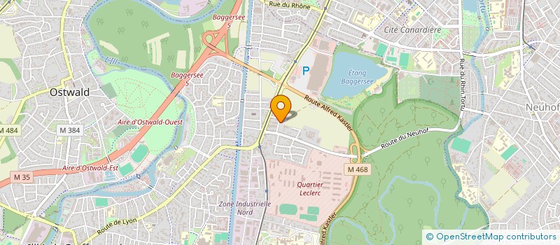 localisation de l'entreprise LES RIVES DE L'ILL  ILLKIRCH-GRAFFENSTADEN