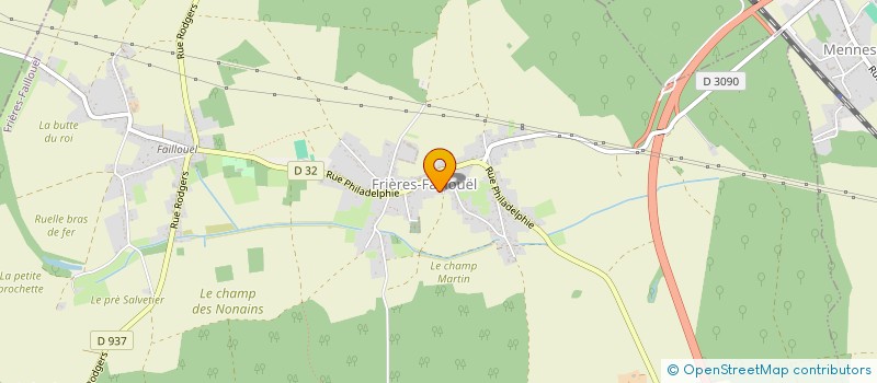 localisation de l'entreprise LES RIVES DE L'OISE  FRIERES-FAILLOUEL