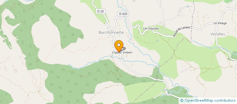 localisation de l'entreprise LES RIVES DE LA DURANCE  BARCILLONNETTE