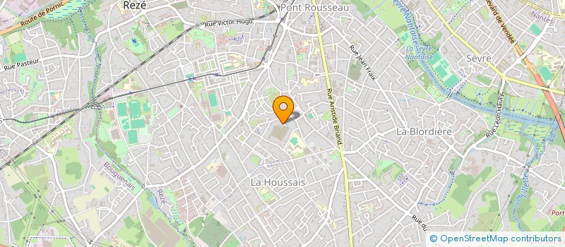 localisation de l'entreprise LES RIVES DE LA JAGUERE  REZE