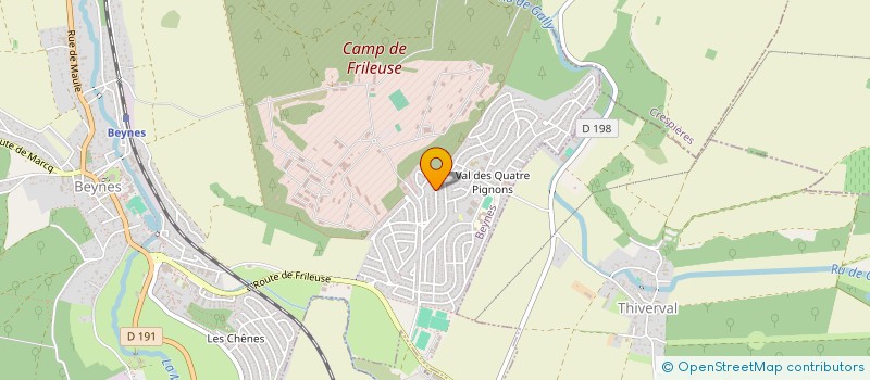 localisation de l'entreprise LES RIVES DE LA MAULDRE  BEYNES