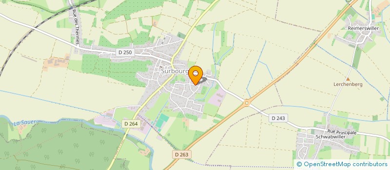 localisation de l'entreprise LES RIVES DE LA SAUER  SURBOURG