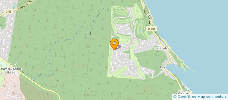 localisation de l'entreprise LES RIVES DE MAGUIDE  BISCARROSSE