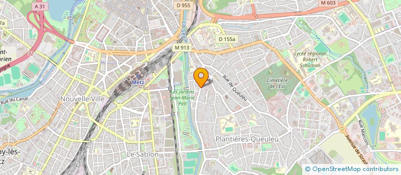 localisation de l'entreprise LES RIVES DE MOSELLE  METZ