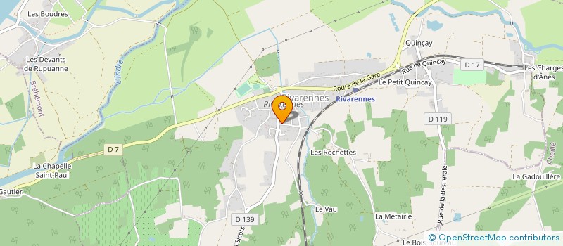 localisation de l'entreprise LES RIVES DE VARENNES  RIVARENNES