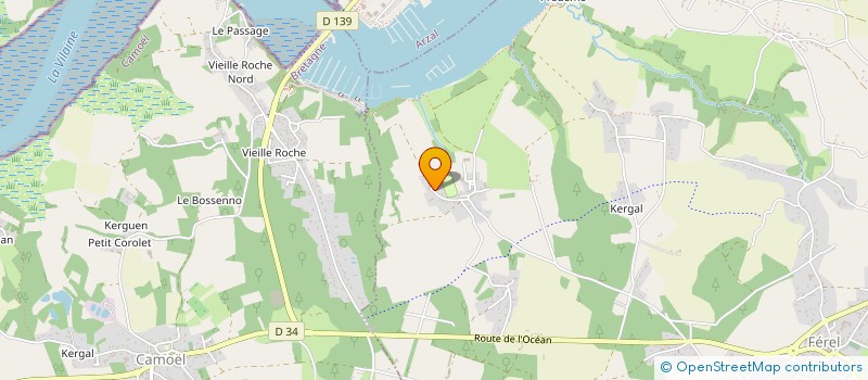 localisation de l'entreprise LES RIVES DE VILAINE  FEREL