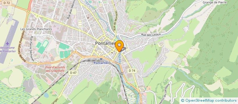 localisation de l'entreprise LES RIVES DU DOUBS  PONTARLIER