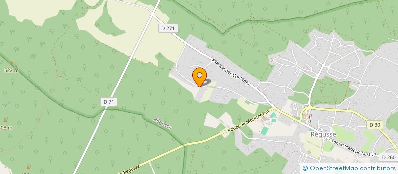 localisation de l'entreprise LES RIVES DU LAC  BAUDUEN