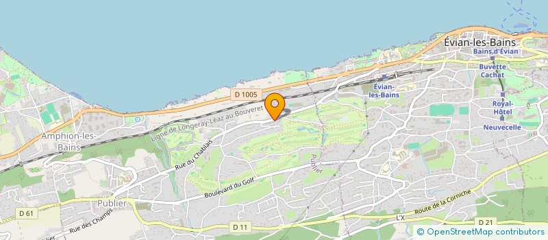 localisation de l'entreprise LES RIVES DU LEMAN 487  PUBLIER