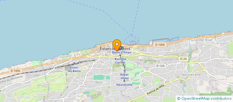 localisation de l'entreprise LES RIVES DU LEMAN  SAINT-GINGOLPH