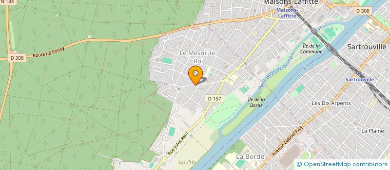 localisation de l'entreprise LES RIVES DU PERCHE  LE MESNIL-LE-ROI