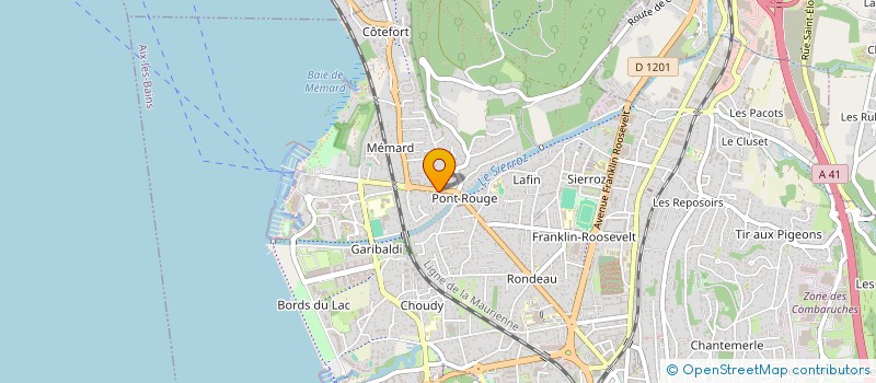 localisation de l'entreprise LES RIVES DU SIERROZ  AIX-LES-BAINS