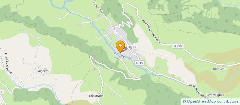localisation de l'entreprise LES RIVES GOURMANDES à FONTANGES