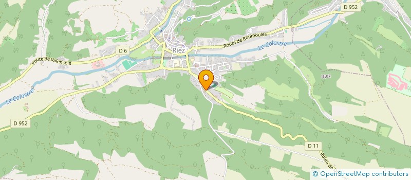 localisation de l'entreprise LES RIVES SAUVAGES DU VERDON  SAINT-LAURENT-DU-VERDON