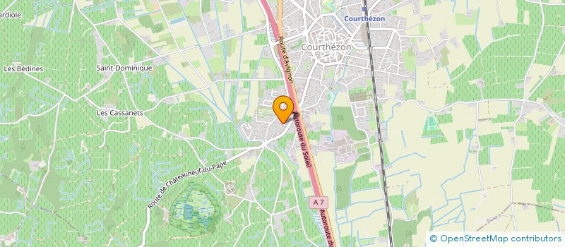 localisation de l'entreprise LES RIVIERES  COURTHEZON