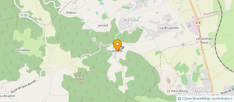 localisation de l'entreprise LES RIVIERES DE CELADON  MARCOUX