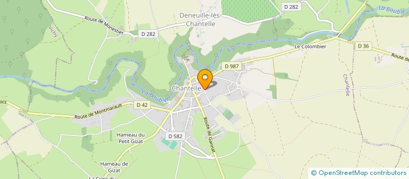 localisation de l'entreprise LES RIVIERES DES PERCIERES  FLEURIEL