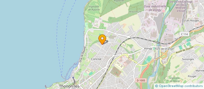 localisation de l'entreprise LES ROASIS à THONON-LES-BAINS