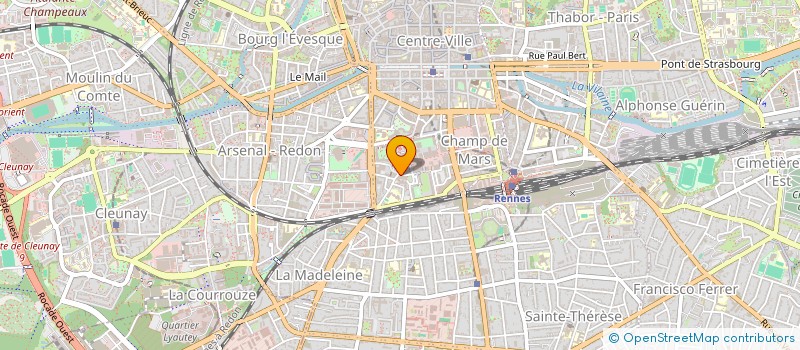 localisation de l'entreprise LES ROAZHONEG AU DESERT  RENNES