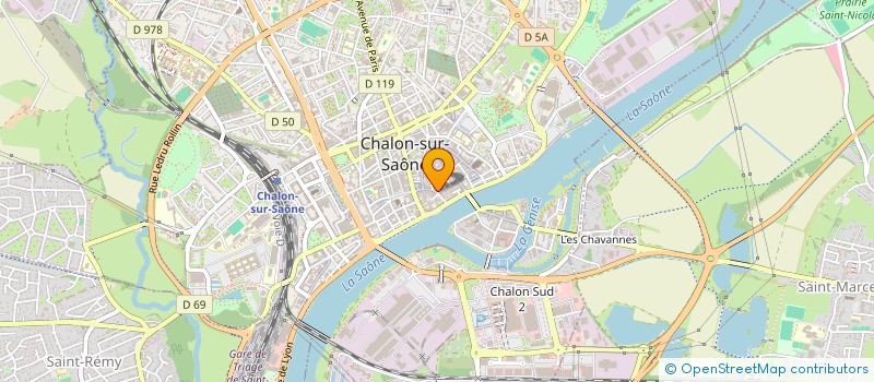 localisation de l'entreprise LES ROBALS à CHALON-SUR-SAONE