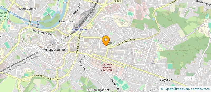 localisation de l'entreprise LES ROBES D'HALESS à ANGOULEME