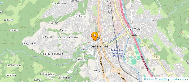 localisation de l'entreprise LES ROBES DE VICTOIRE  SALLANCHES