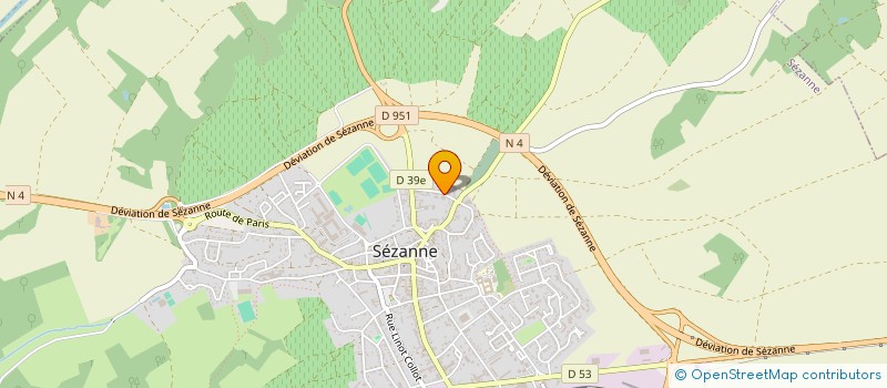 localisation de l'entreprise LES ROBES ROUGES  SEZANNE