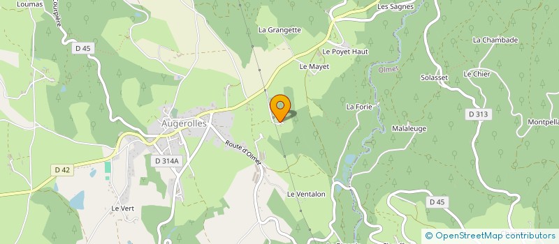 localisation de l'entreprise LES ROBINS  AUGEROLLES