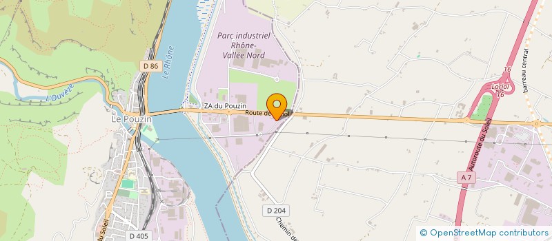 localisation de l'entreprise LES ROBINS  LE POUZIN