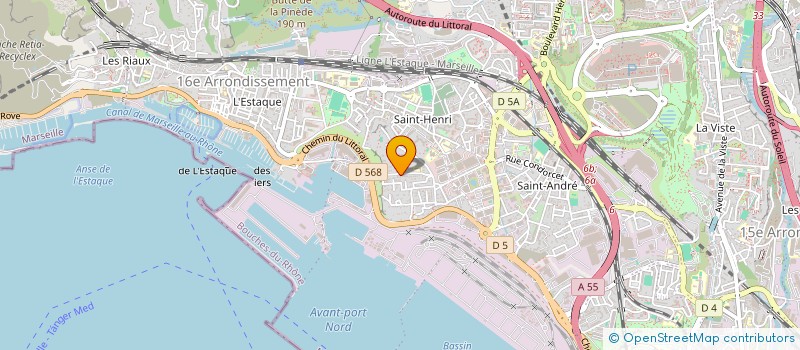 localisation de l'entreprise LES ROBINS DE L'ARBOIS  MARSEILLE