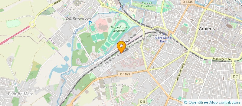 localisation de l'entreprise LES ROBINS DES ARTS  AMIENS